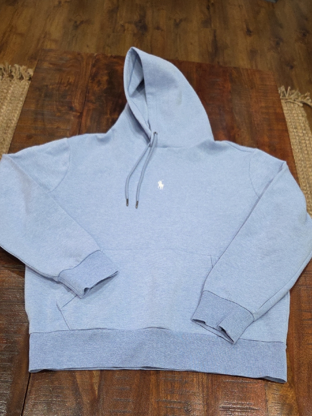 Ralph Lauren Polo Hoodie Baby Blue Sz Medium